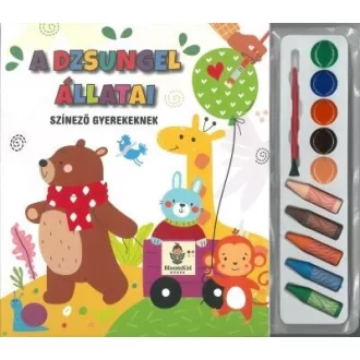 A dzsungel állatai színező gyerekeknek - TKK színező