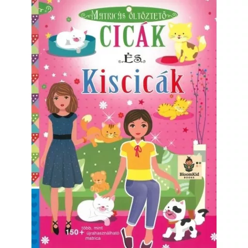Cicák és Kiscicák - Matricás öltöztető