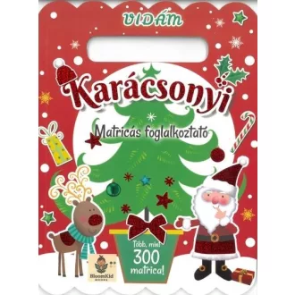 Vidám karácsonyi matricás foglalkoztató