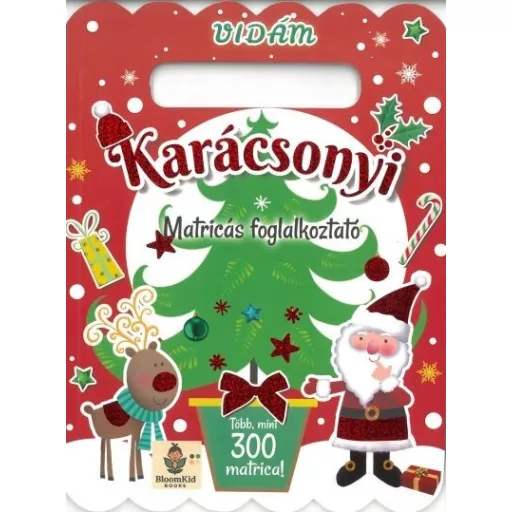 Vidám karácsonyi matricás foglalkoztató
