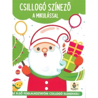 Csillogó színező a Mikulással