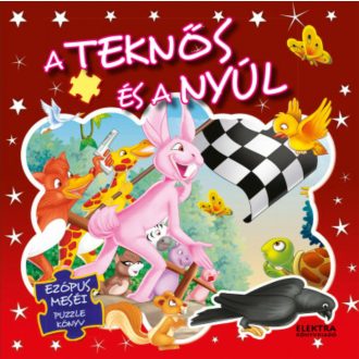  A teknős és a nyúl - Ezopus meséje puzzle könyv formában