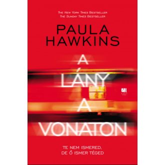   A lány a vonaton - keménytáblás, piros borítós - Paula Hawkins