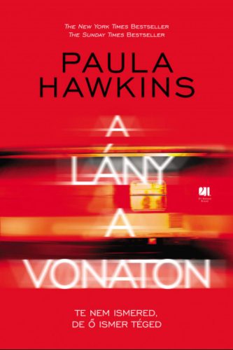 A lány a vonaton - keménytáblás, piros borítós - Paula Hawkins