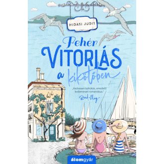 Fehér vitorlás a kikötőben - Hidasi Judit