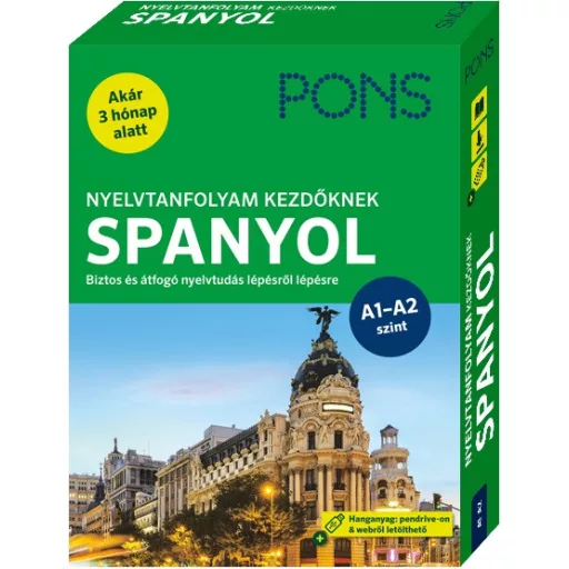 PONS Nyelvtanfolyam kezdőknek SPANYOL - Dr. Margarita Görrissen (új kiadás)
