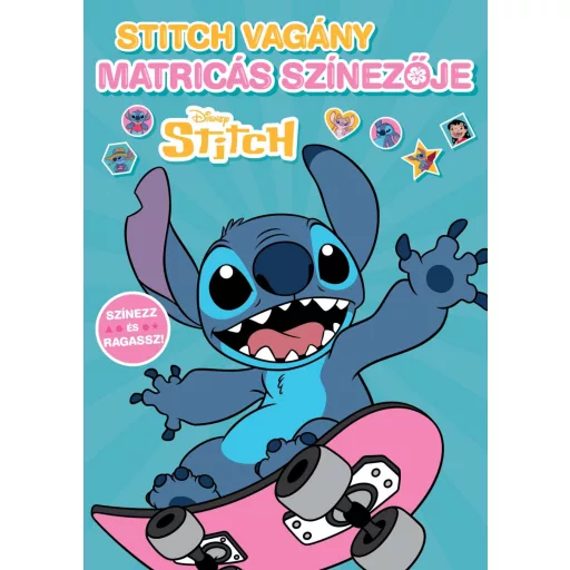 Stitch vagány matricás színezője - színező és foglalkoztató