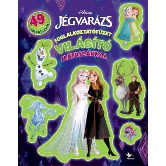   Foglalkoztatófüzet világító matricákkal - Jégvarázs - Disney