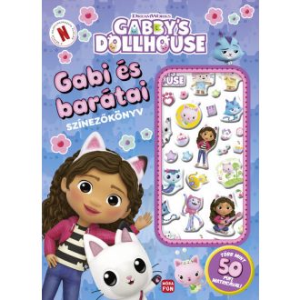   Gabi és barátai - Gabi babaháza - színezőkönyv pufi matricákkal