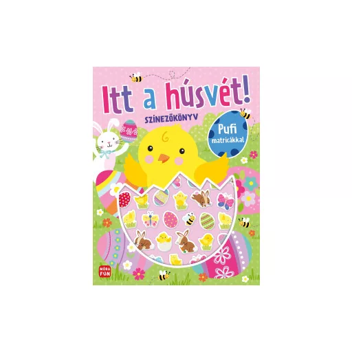 Itt a húsvét! - Színezőkönyv pufi matricákkal