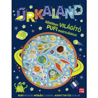 Űrkaland - Sötétben világító pufi matricákkal