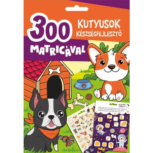 Kutyusok készségfejlesztő - 300 matricával