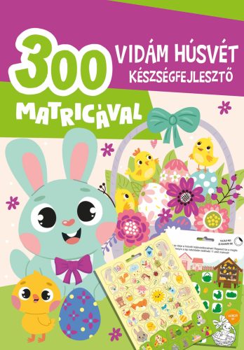 Vidám húsvét készségfejlesztő - 300 matricával