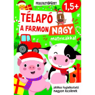 Télapó a farmon nagy matricákkal
