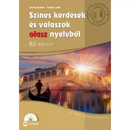 Színes kérdések és válaszok olasz nyelvből B2 szint (CD melléklettel) - Szépséghibás példány!